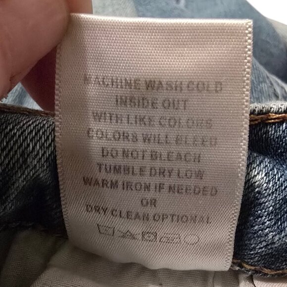 Vervet High Rise Patchwork Raw Hem Flare Leg Jeans Sz 28 - Picture 11 of 11